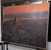 Atardecer en el rompeolas | Pintura de Álvarez Cebrián | Compra arte en Flecha.es