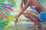 Playa tropical | Pintura de Amaya Fernández Fariza | Compra arte en Flecha.es
