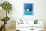 Blue composition III | Pintura de Luis Medina | Compra arte en Flecha.es