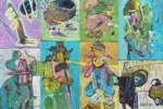 Abstract fragments 17 | Pintura de Francisco Santos | Compra arte en Flecha.es