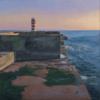 Farolim da Barra do Douro II | Pintura de Álvarez Cebrián | Compra arte en Flecha.es