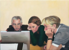 La pantalla | Pintura de Ana Valenciano | Compra arte en Flecha.es