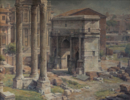 Templo de Dioscuros y Arco Settimio Severo | Pintura de Luis Javier Gayá | Compra arte en Flecha.es