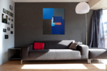 Blue composition IV | Pintura de Luis Medina | Compra arte en Flecha.es