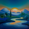Riverbed of Dreams | Pintura de Helena Revuelta | Compra arte en Flecha.es
