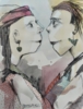 Mejores amigas | Pintura de Francisco Santos | Compra arte en Flecha.es